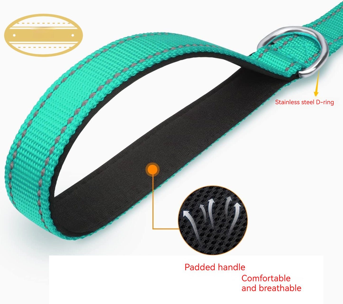 Reflective Dog Pet Hand Holding Rope